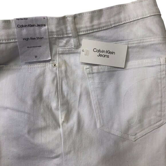 $59 Calvin Klein Jeans Women's High-Rise Roll-Cuff Shorts size 31 nwt - Picture 3 of 7